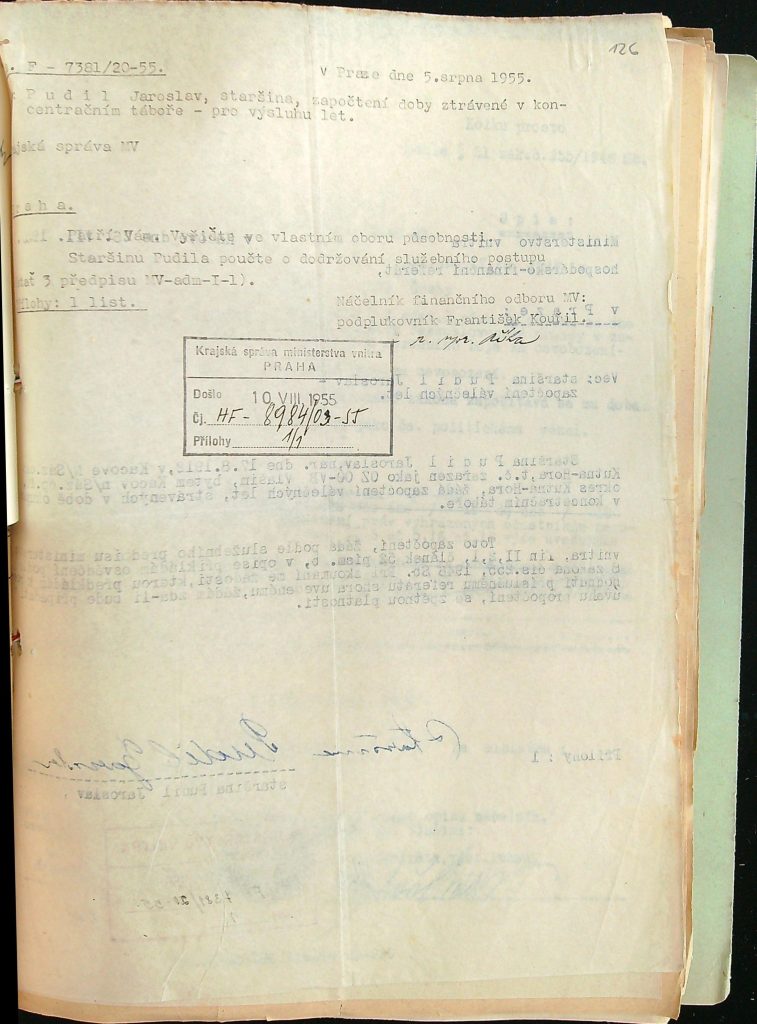 Pudil Započtení Doby Strávené V Koncentračním Táboře (1)