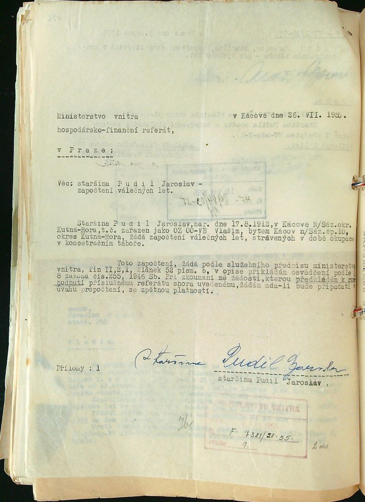 Pudil Započtení Doby Strávené V Koncentračním Táboře (2)