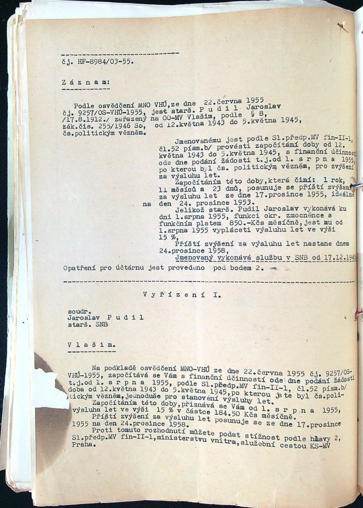 Pudil Zápočet Doby Pro Zvýšení Za Výsluhu Let (2)