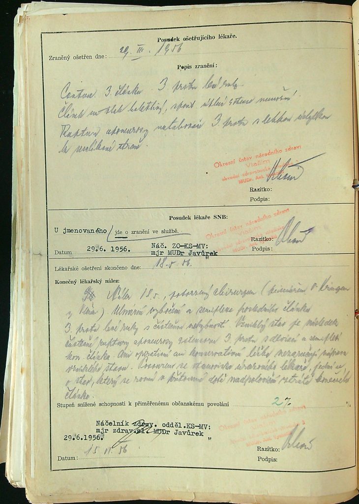 Pudil Zpráva O Zranění Ve Službě (2)