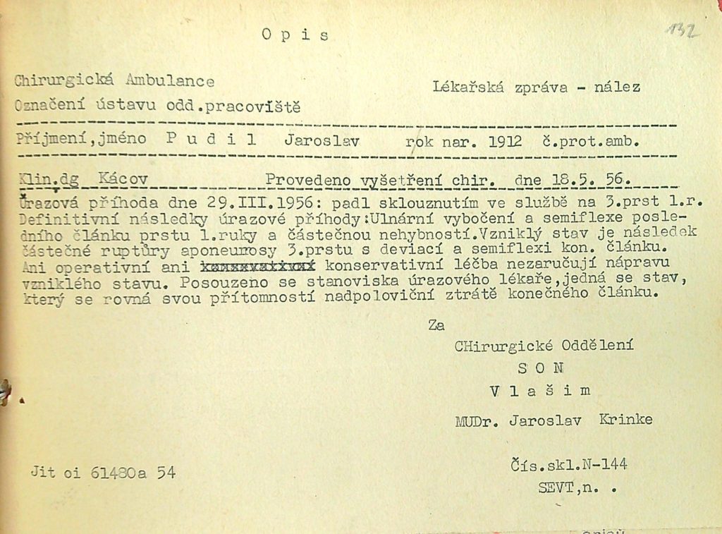 Pudil Zpráva O Zranění Ve Službě (3)