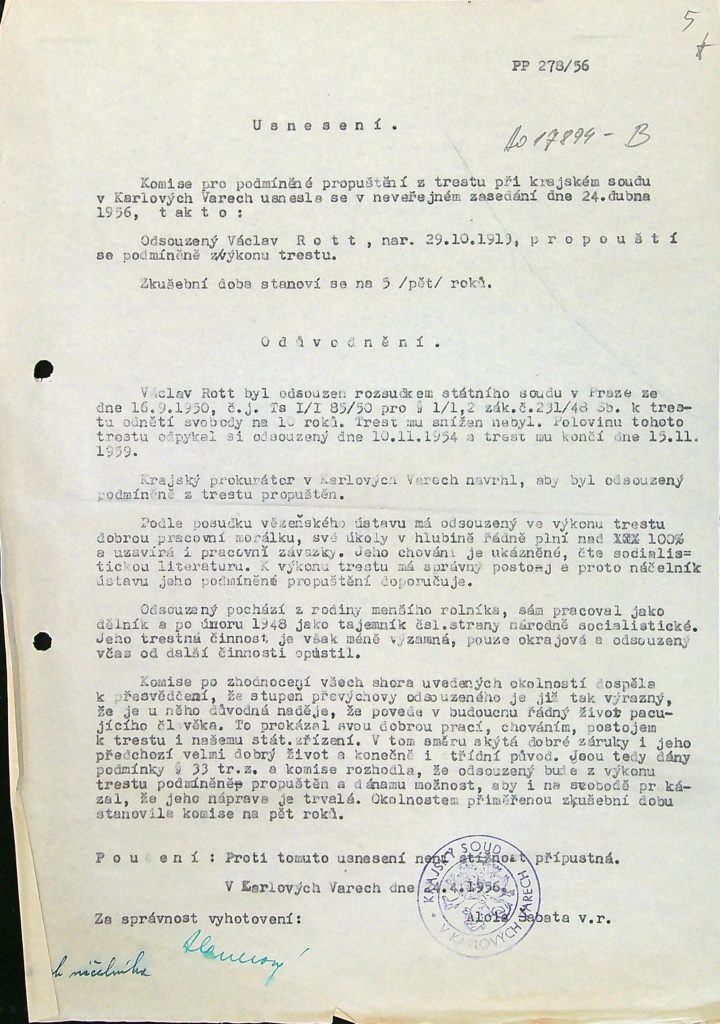 Rott Osobní Vězeňský Spis (12)