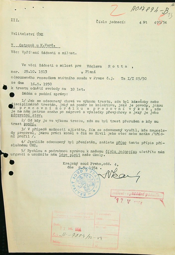 Rott Osobní Vězeňský Spis (20)