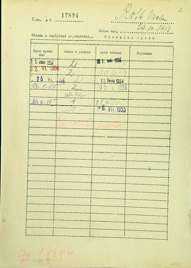 Rott Osobní Vězeňský Spis (3)