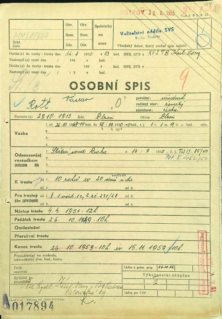 Rott Osobní Vězeňský Spis (4)