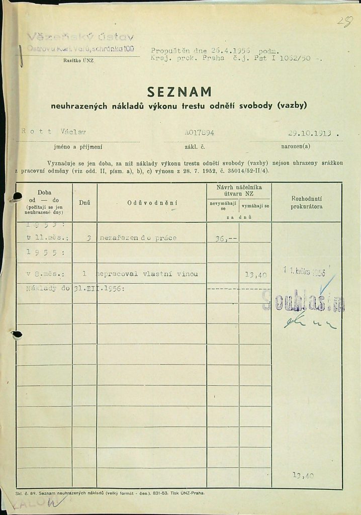 Rott Osobní Vězeňský Spis (43)