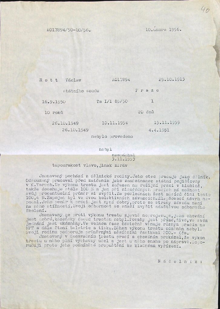 Rott Osobní Vězeňský Spis (61)