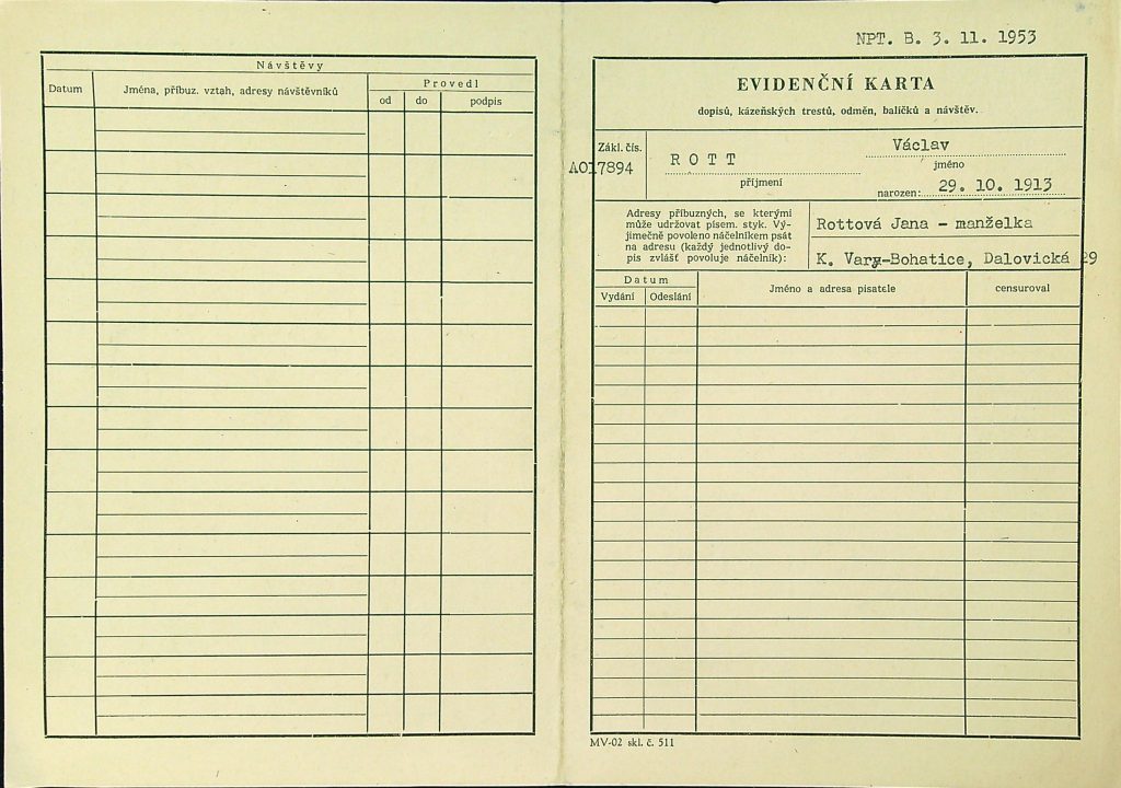 Rott Osobní Vězeňský Spis (68)