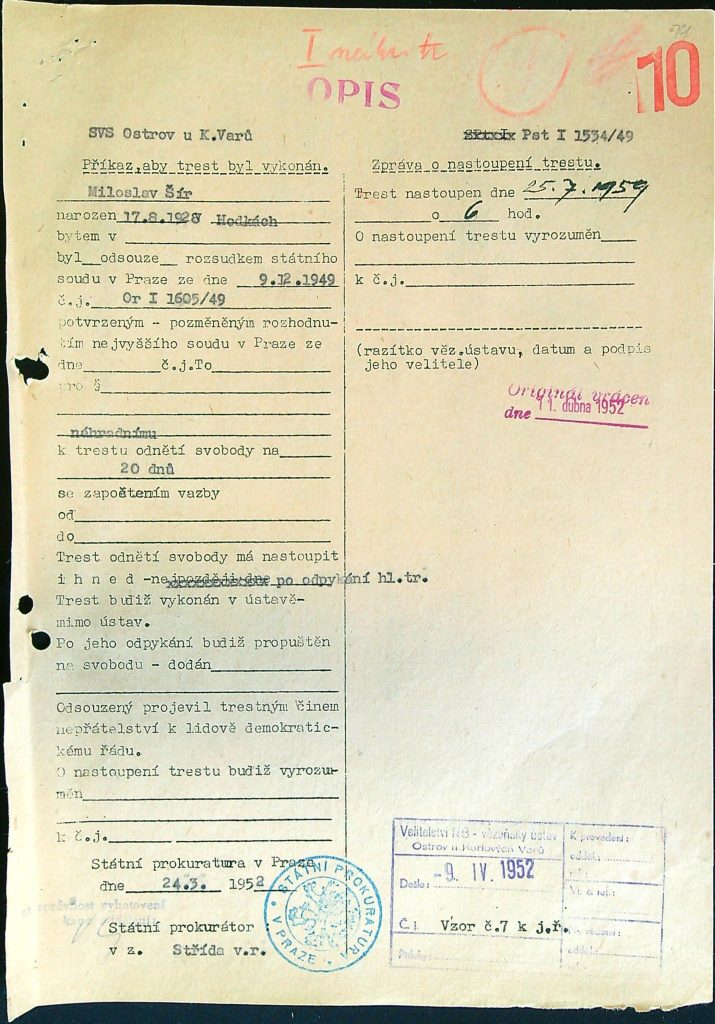 Šír Osobní Vězeňský Spis (30)