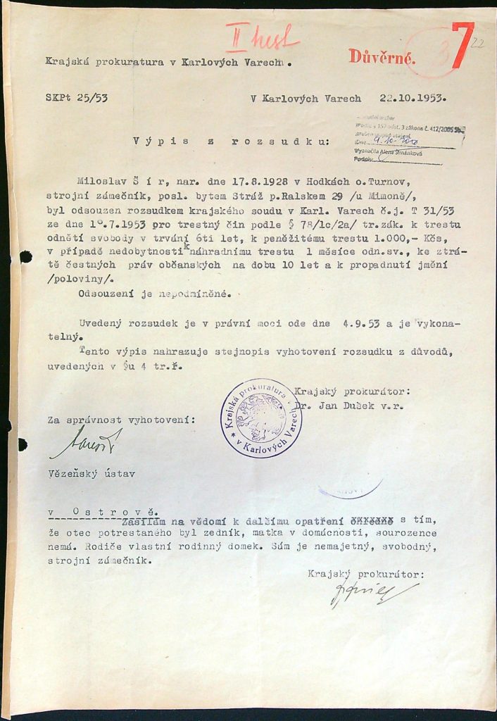 Šír Osobní Vězeňský Spis (33)