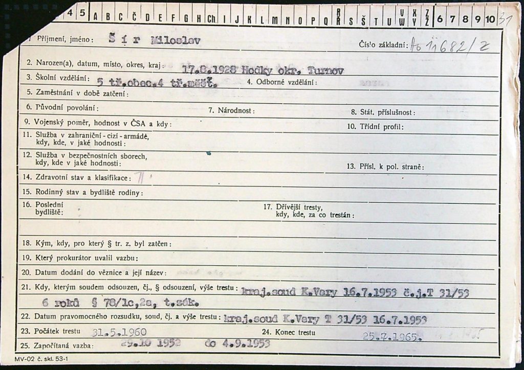 Šír Osobní Vězeňský Spis (49)