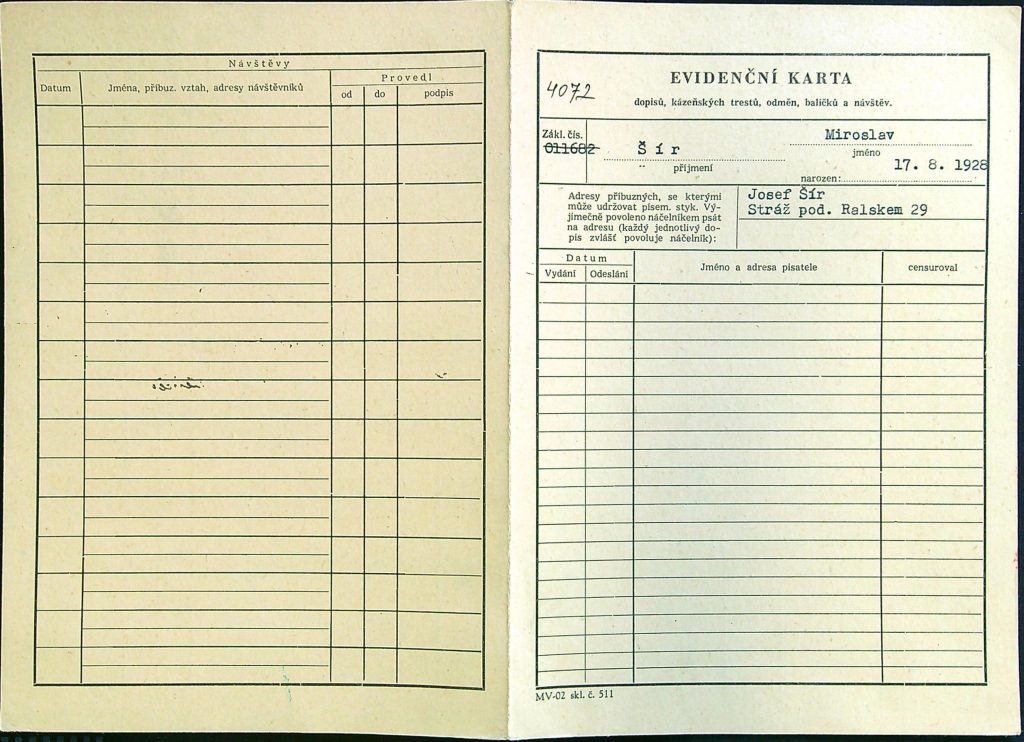 Šír Osobní Vězeňský Spis (5)