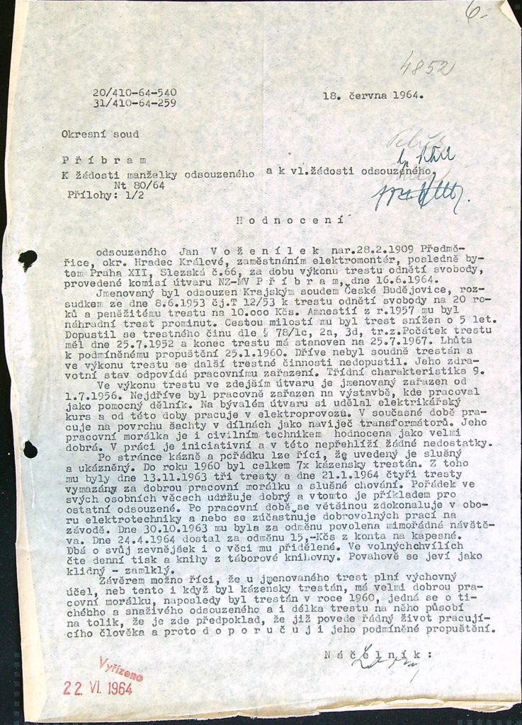 Voženílek Osobní Vězeňský Spis (10)