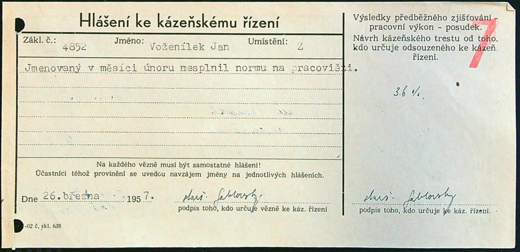 Voženílek Osobní Vězeňský Spis (107)