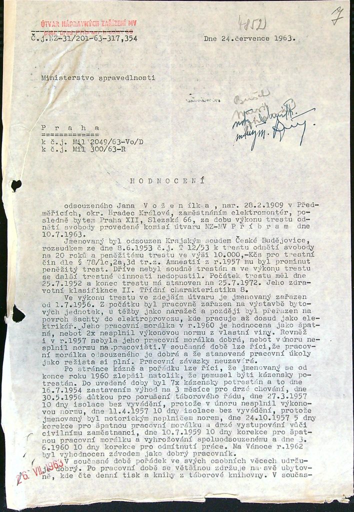 Voženílek Osobní Vězeňský Spis (11)