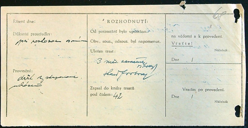 Voženílek Osobní Vězeňský Spis (112)