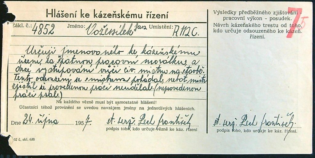 Voženílek Osobní Vězeňský Spis (113)