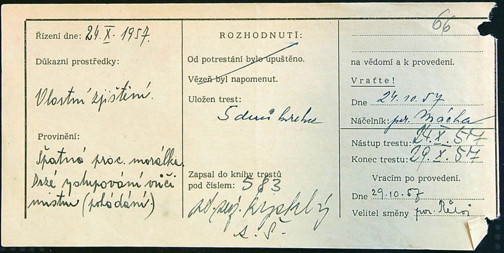 Voženílek Osobní Vězeňský Spis (114)