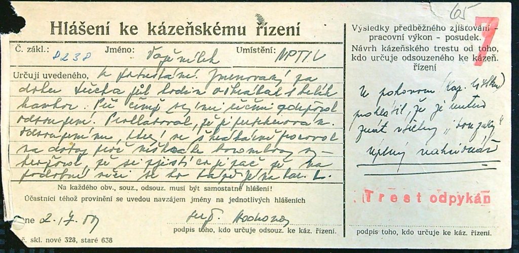 Voženílek Osobní Vězeňský Spis (115)