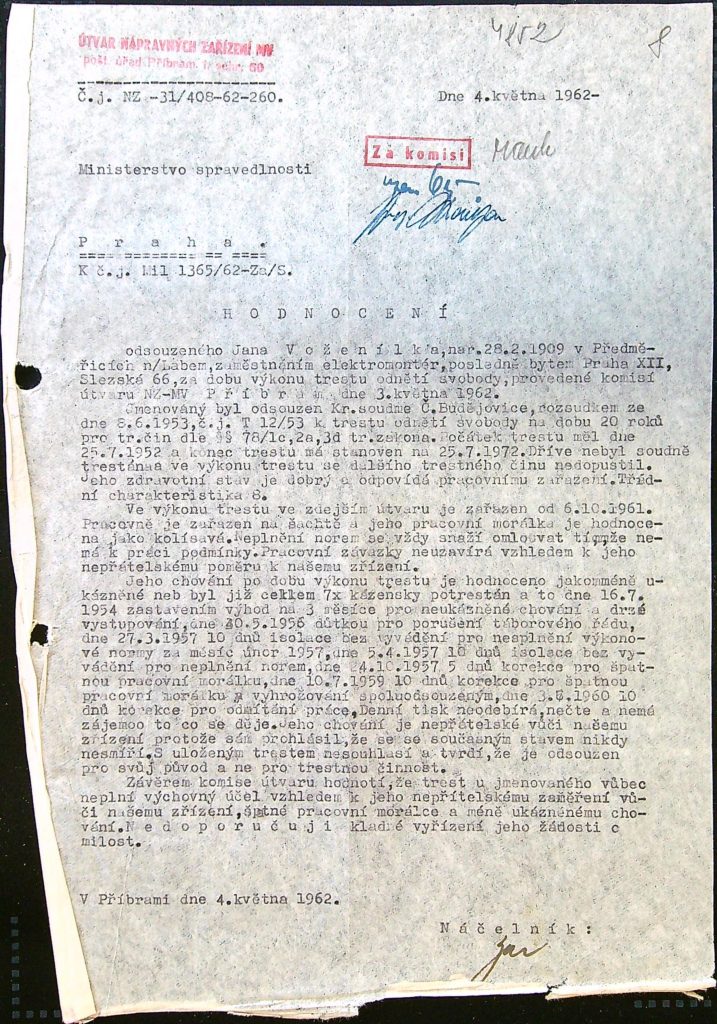 Voženílek Osobní Vězeňský Spis (13)
