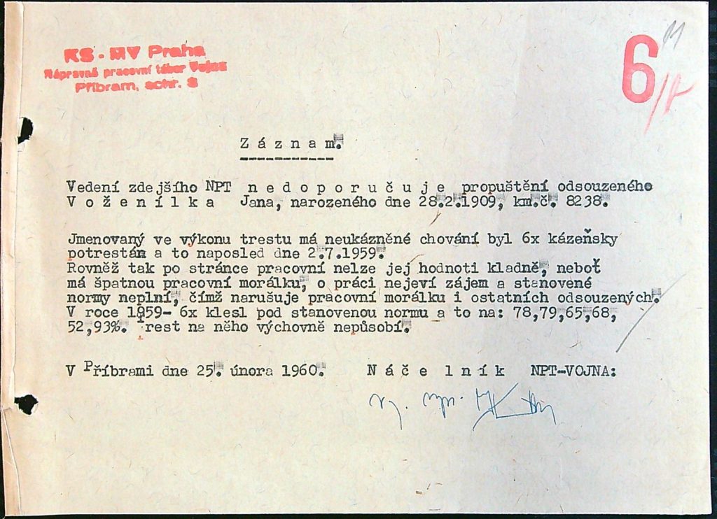 Voženílek Osobní Vězeňský Spis (17)