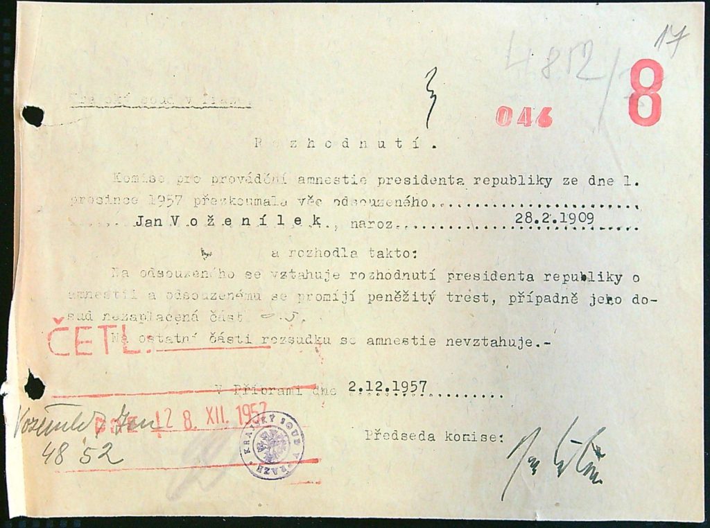 Voženílek Osobní Vězeňský Spis (28)