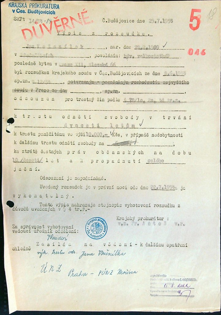 Voženílek Osobní Vězeňský Spis (29)