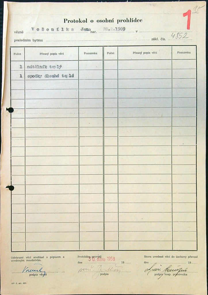 Voženílek Osobní Vězeňský Spis (55)