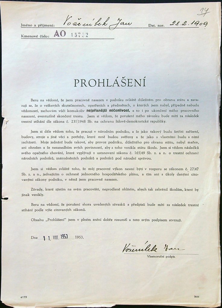 Voženílek Osobní Vězeňský Spis (61)