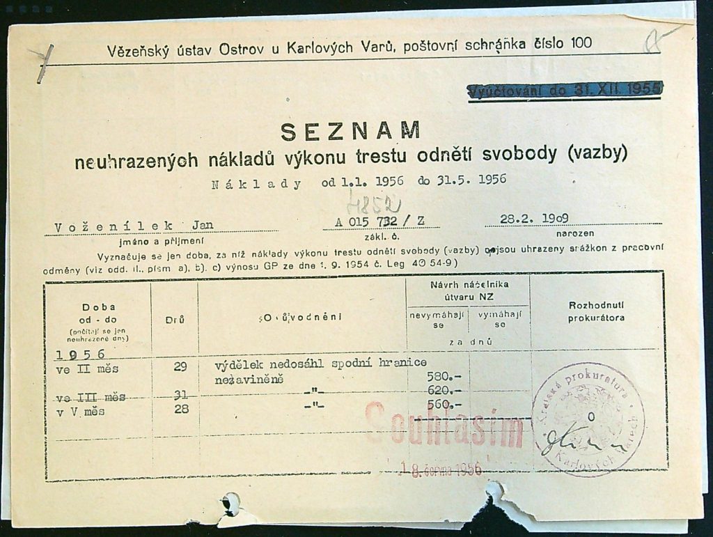 Voženílek Osobní Vězeňský Spis (64)