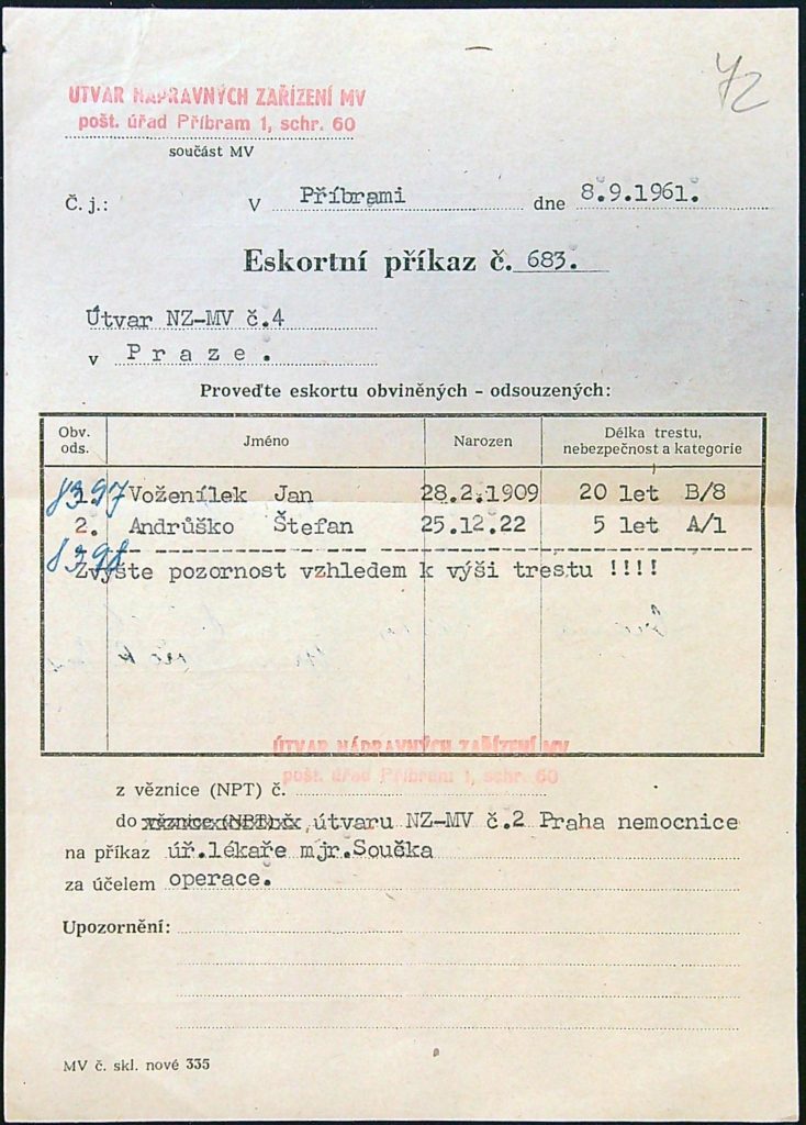 Voženílek Osobní Vězeňský Spis (76)