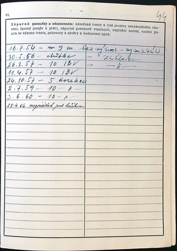 Voženílek Osobní Vězeňský Spis (96)