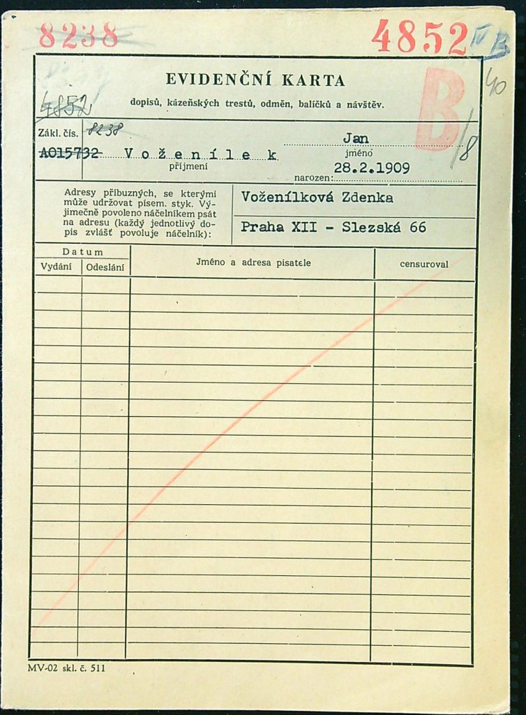 Voženílek Osobní Vězeňský Spis (98)