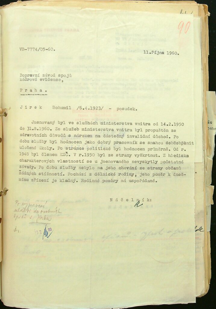 Jírek Dzs Osobní A Pracovní Posudek