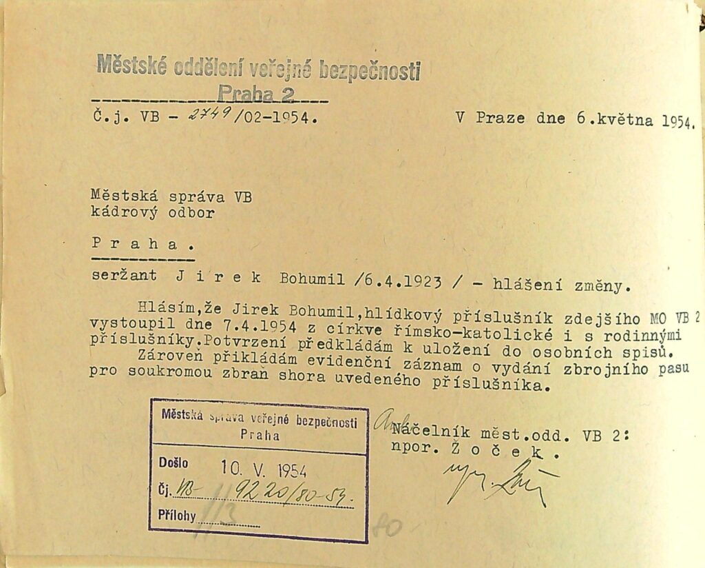 Jírek Hlášení O Vystoupení Z Církve