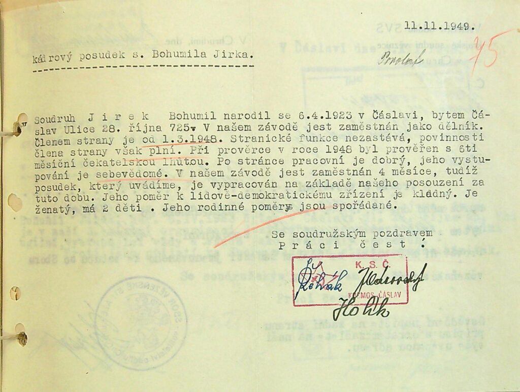 Jírek Kádrové Posudky (1)