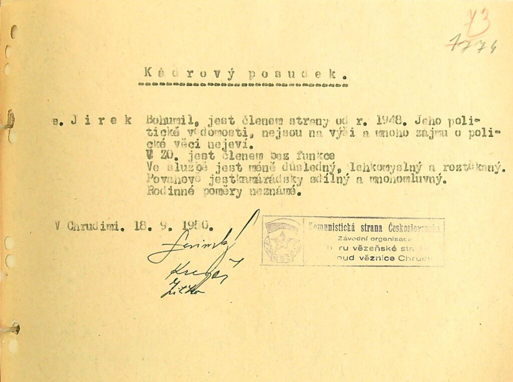 Jírek Kádrové Posudky (3)