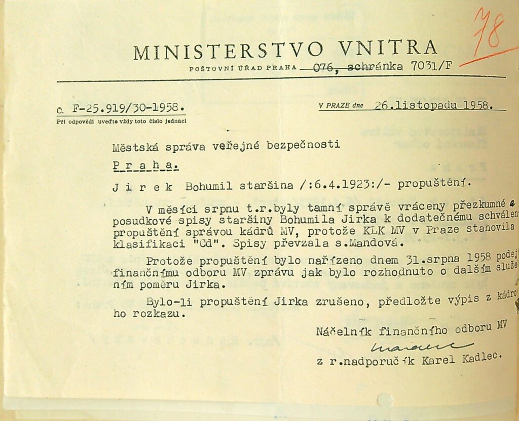 Jírek Propuštění Vb