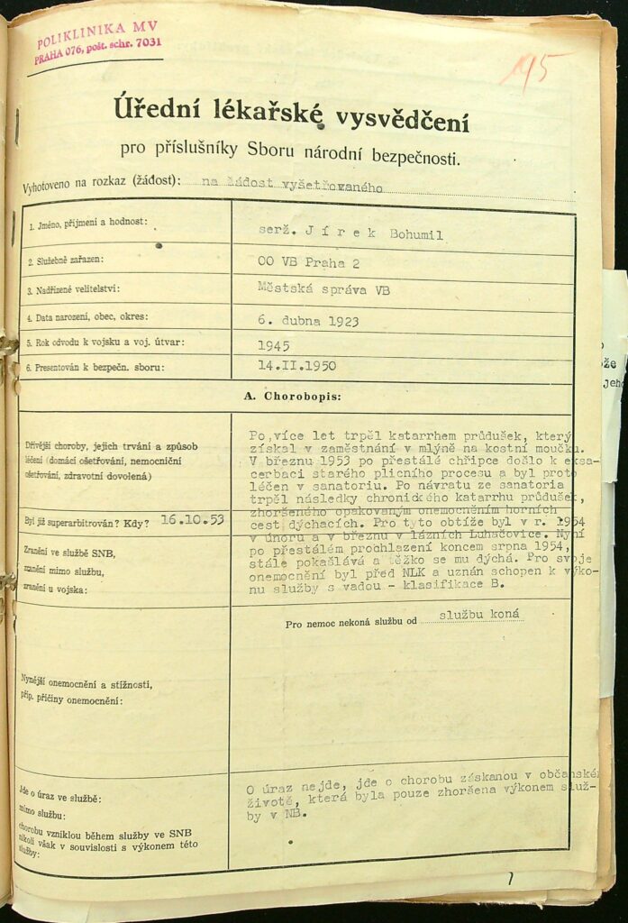 Jírek Úřední Lékařské Vysvědčení (1)