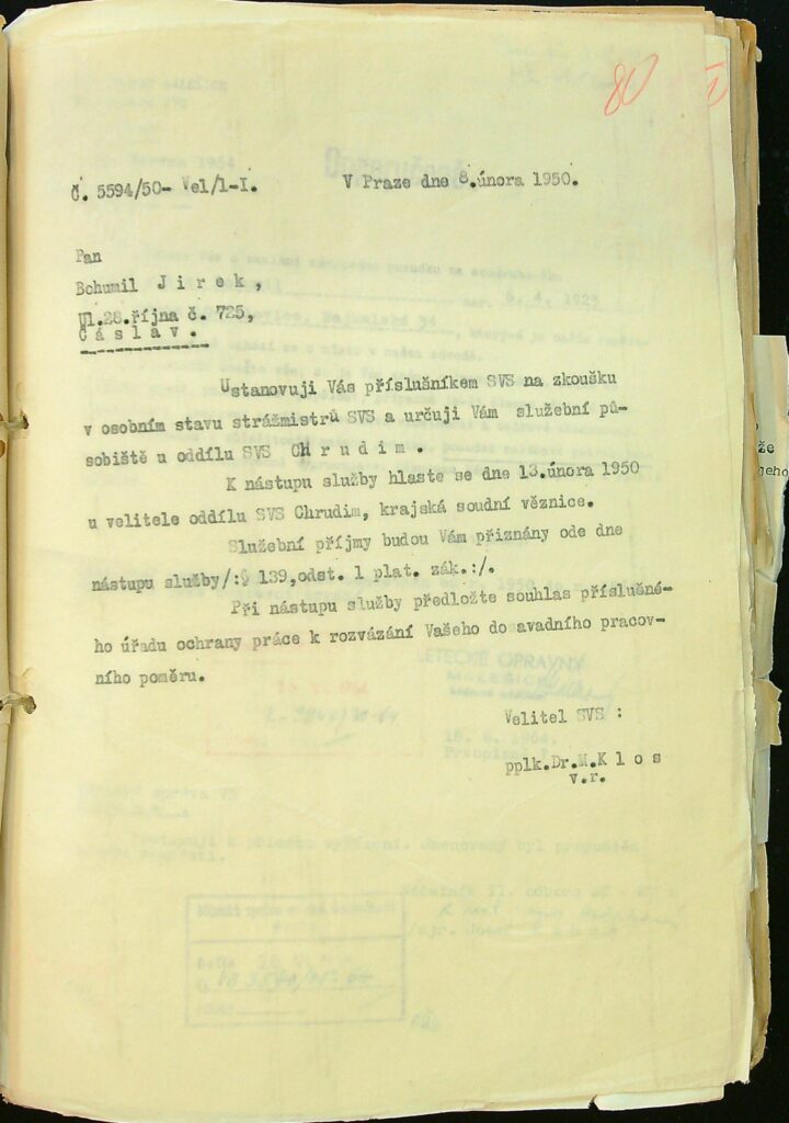 Jírek Ustanovení Příslušníka Svs Na Zkoušku
