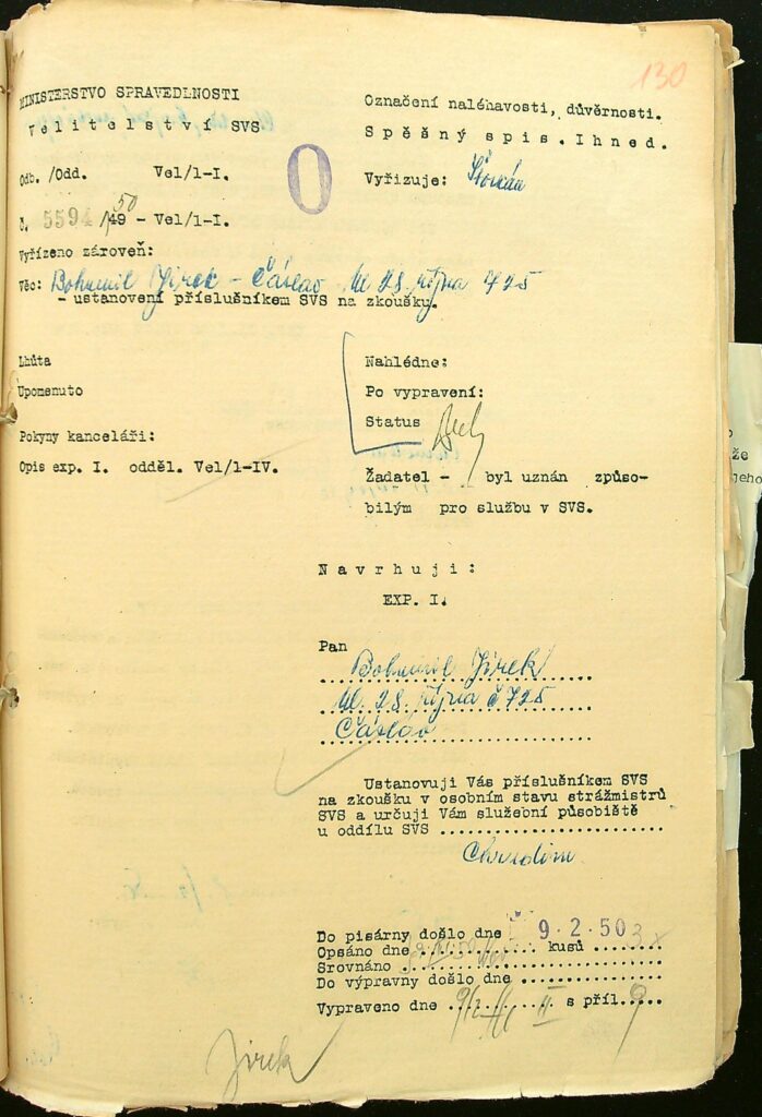 Jírek Ustanovení Příslušníkem Svs Na Zkoušku (1)