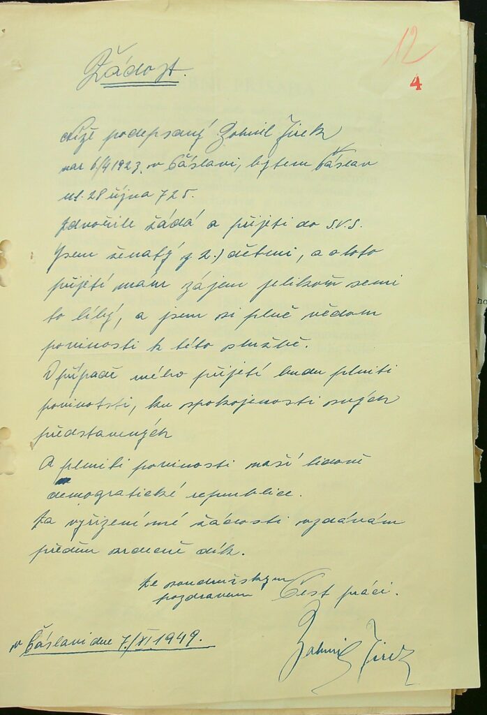 Jírek Žádost O Přijetí Do Svs