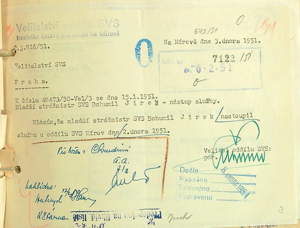 Jírek Nástup Služby Svs Mírov