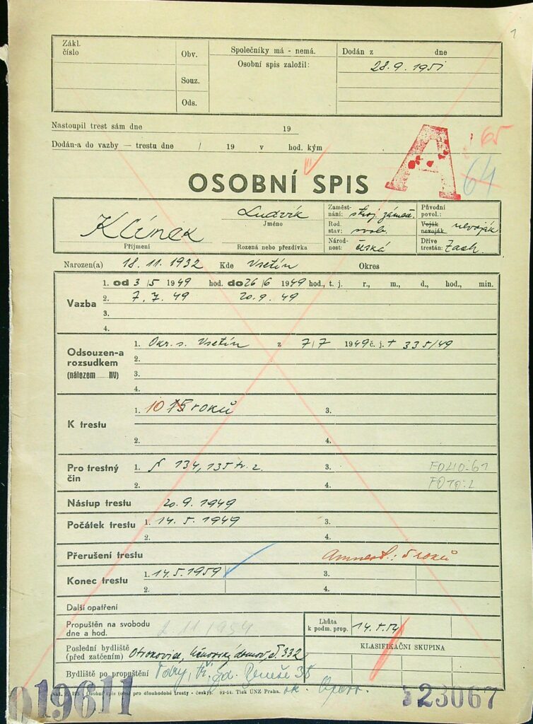 Klímek Osobní Vězeňský Spis (11)