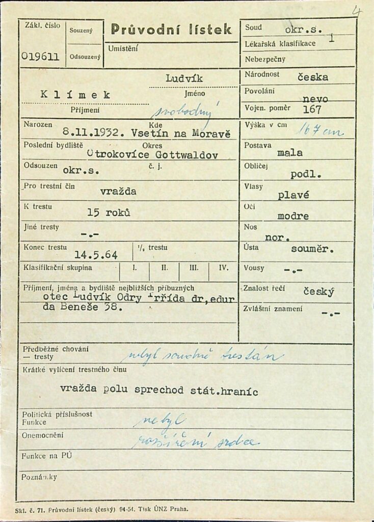 Klímek Osobní Vězeňský Spis (13)