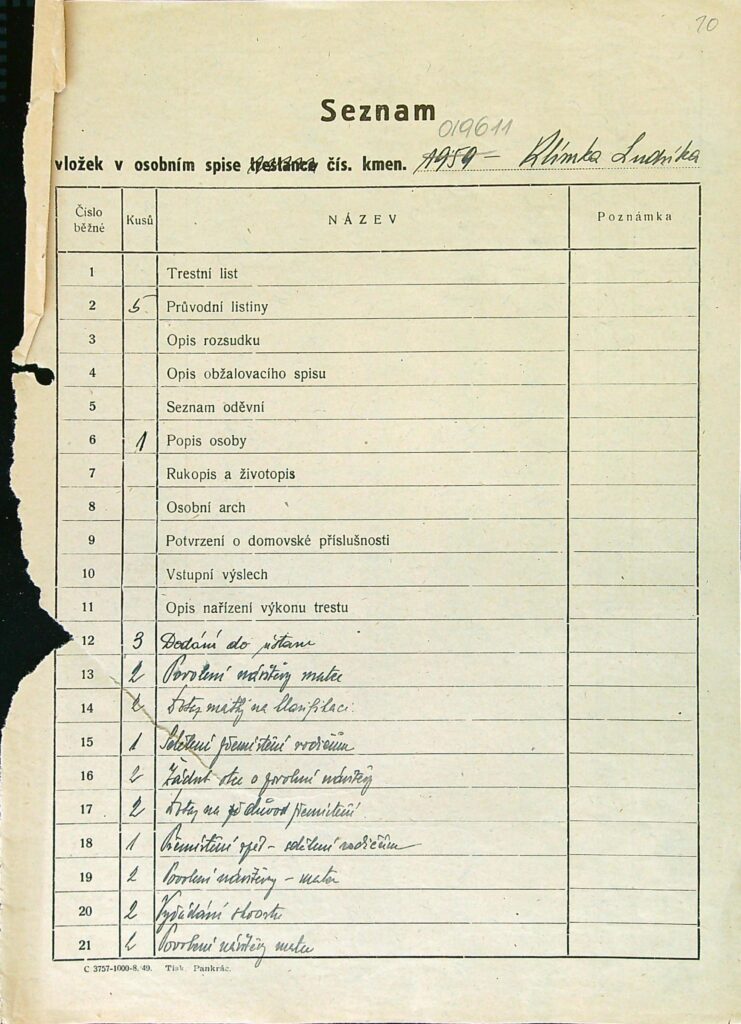 Klímek Osobní Vězeňský Spis (19)