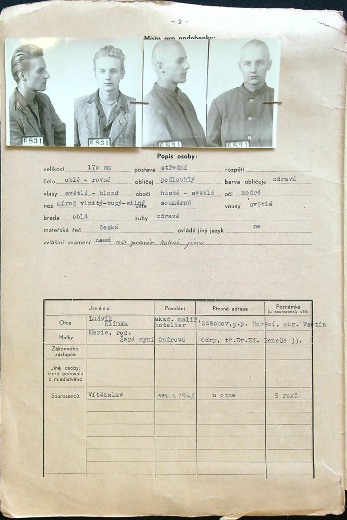 Klímek Osobní Vězeňský Spis (2)