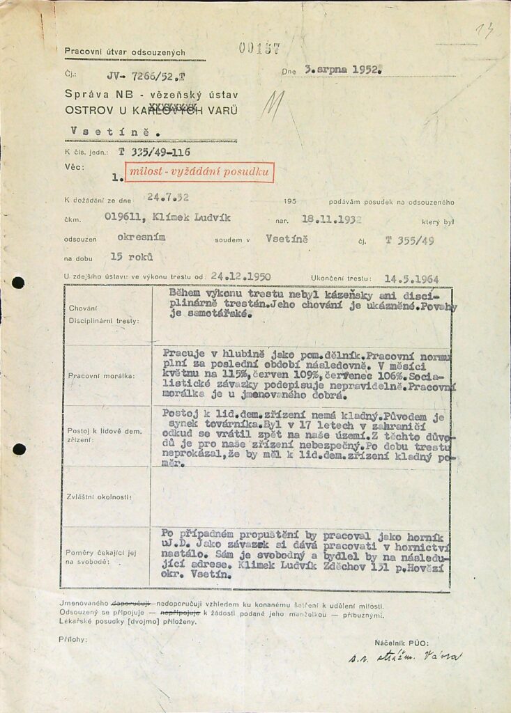 Klímek Osobní Vězeňský Spis (21)