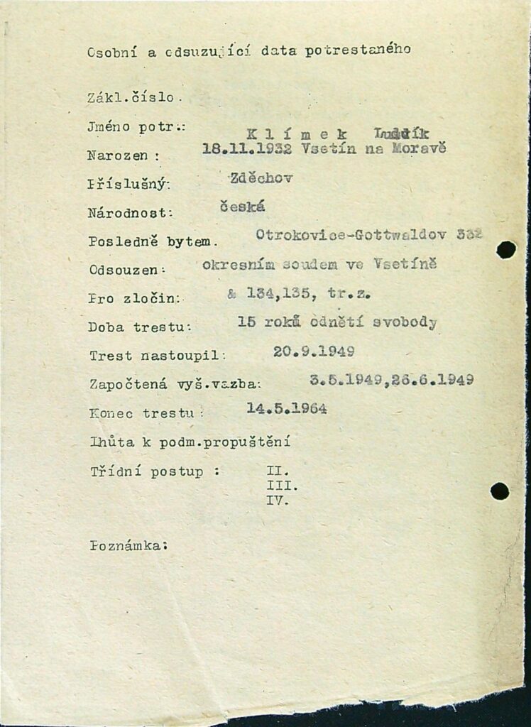 Klímek Osobní Vězeňský Spis (26)