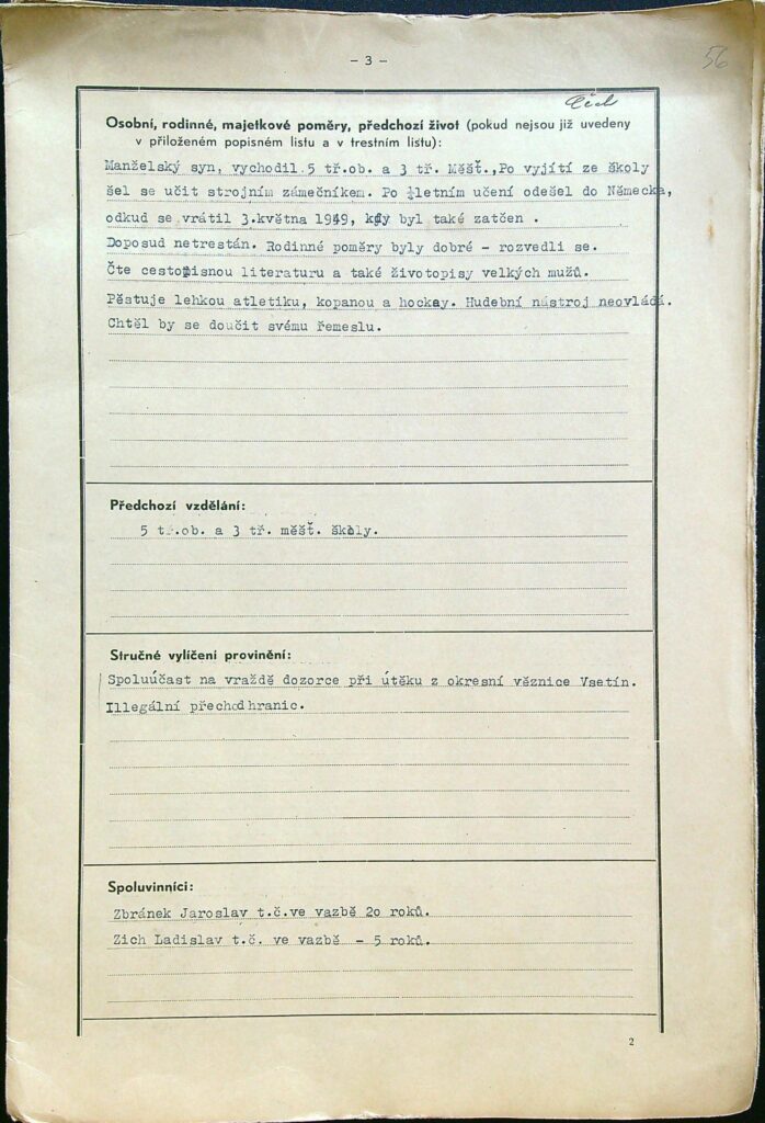 Klímek Osobní Vězeňský Spis (3)